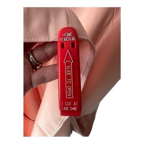 Dessy Collection Porcelain Pink Deep V Neck Trumpet Special Occassion Gown 3060 - Picture 7 of 15